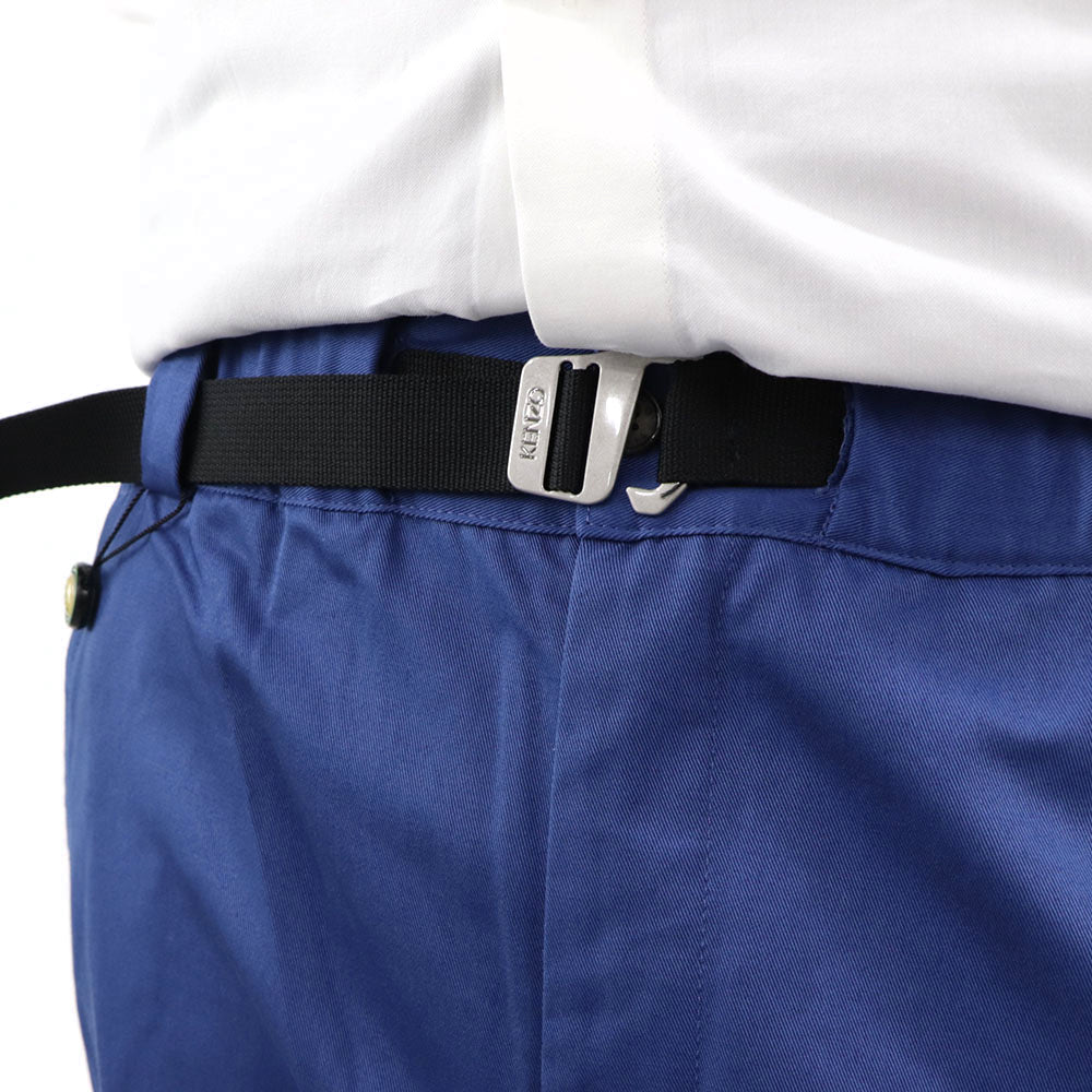 ケンゾー ボトムス メンズ STRAIGHT LEG BELTED PANT ブルー コットン ストレートカット ベルテッド ジャガード FA55PA3411RJ 76