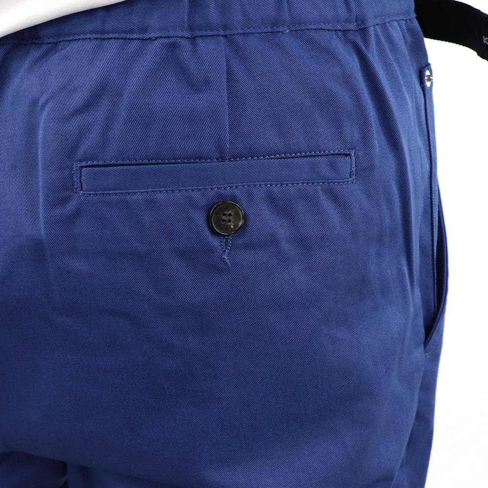 ケンゾー ボトムス メンズ STRAIGHT LEG BELTED PANT ブルー コットン ストレートカット ベルテッド ジャガード FA55PA3411RJ 76