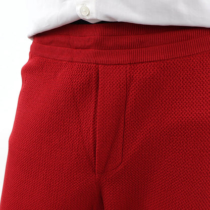 ケンゾー  ボトムス スウェットパンツ メンズ COLOURBLOCK PORTY PANTS レッド コットン ジョガーパンツ ロゴ プリント FA55PA5133BB 21