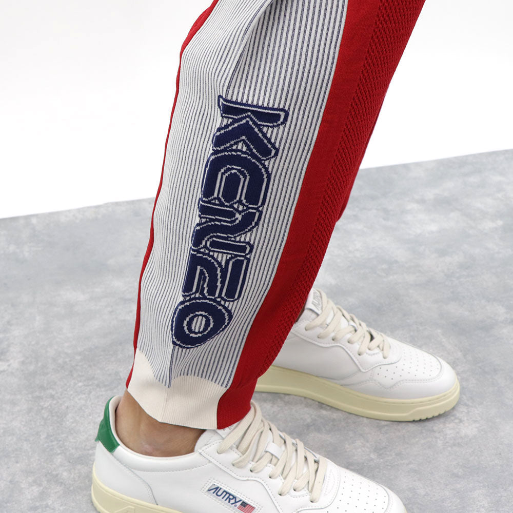 ケンゾー  ボトムス スウェットパンツ メンズ COLOURBLOCK PORTY PANTS レッド コットン ジョガーパンツ ロゴ プリント FA55PA5133BB 21