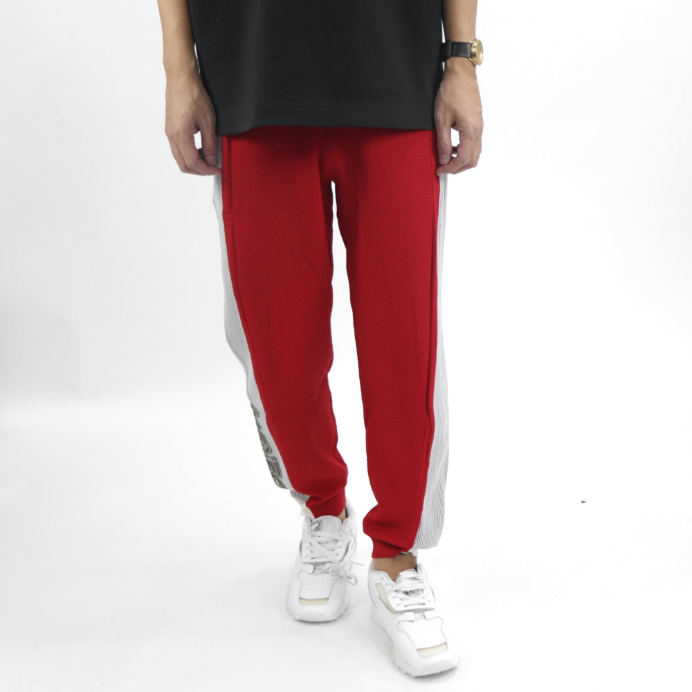 ケンゾー  ボトムス スウェットパンツ メンズ COLOURBLOCK PORTY PANTS レッド コットン ジョガーパンツ ロゴ プリント FA55PA5133BB 21