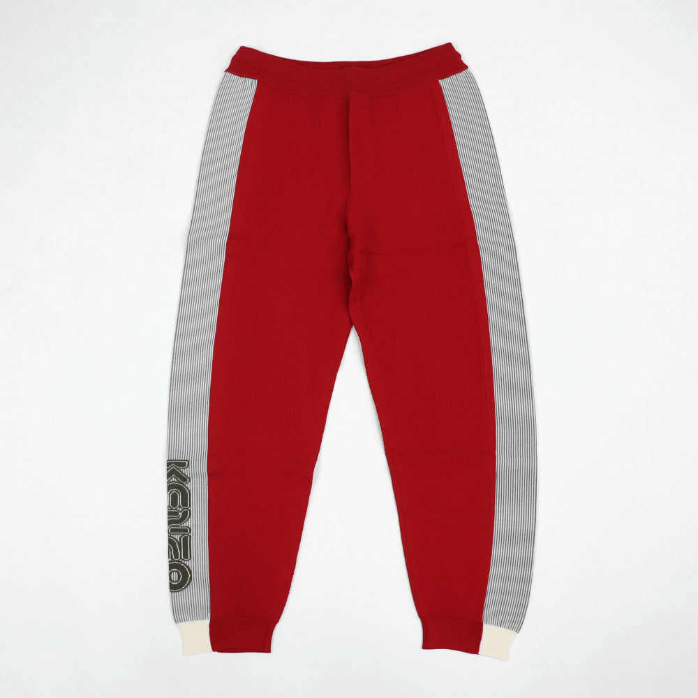 ケンゾー  ボトムス スウェットパンツ メンズ COLOURBLOCK PORTY PANTS レッド コットン ジョガーパンツ ロゴ プリント FA55PA5133BB 21