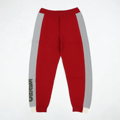 ケンゾー  ボトムス スウェットパンツ メンズ COLOURBLOCK PORTY PANTS レッド コットン ジョガーパンツ ロゴ プリント FA55PA5133BB 21