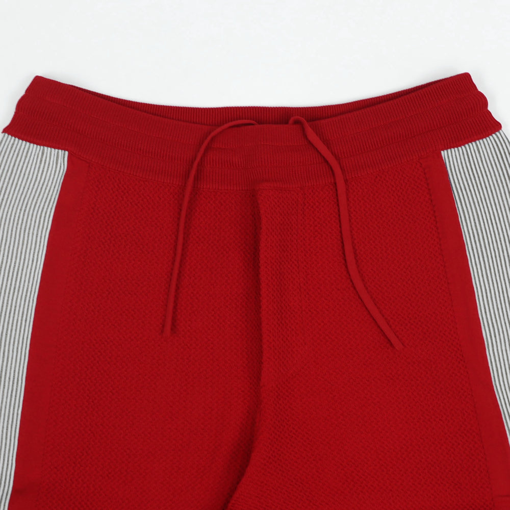 ケンゾー  ボトムス スウェットパンツ メンズ COLOURBLOCK PORTY PANTS レッド コットン ジョガーパンツ ロゴ プリント FA55PA5133BB 21