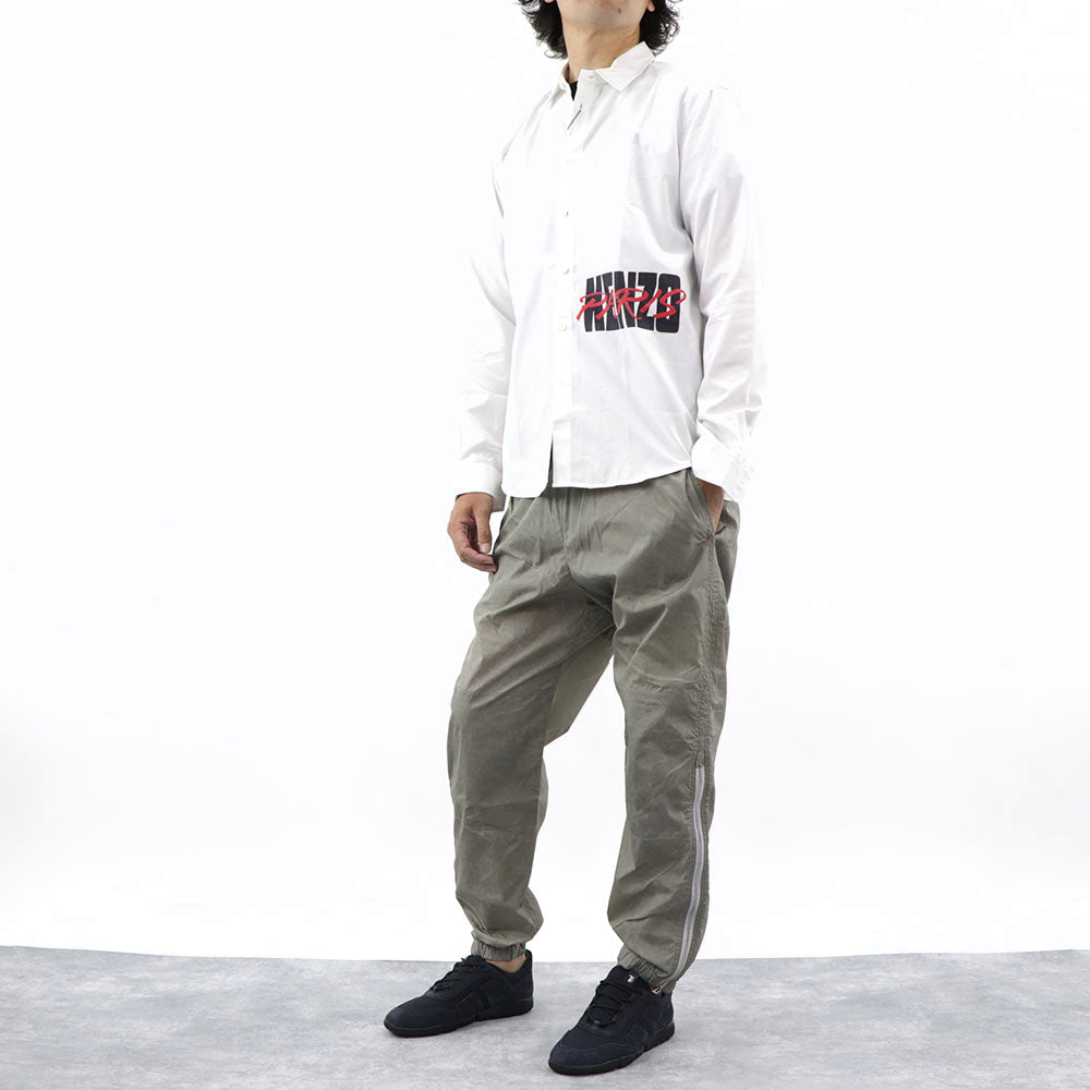 ケンゾー ボトムス ナイロンパンツ メンズ PATGHED JOG PANT グレー ジョガーパンツ アウトドア スポーツ ロゴ FA55PA6831NW 92
