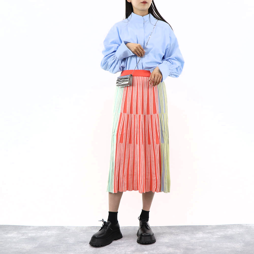 ケンゾー スカート レディース MU MIDI SKIRT オレンジ ミント