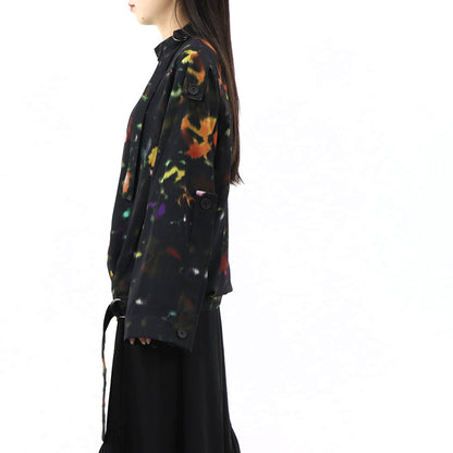 KENZO ブラウス FB62TO19459T 99 ブラック 柄