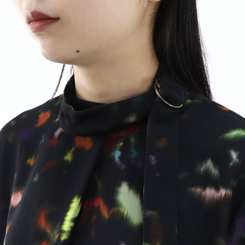 KENZO ブラウス FB62TO19459T 99 ブラック 柄