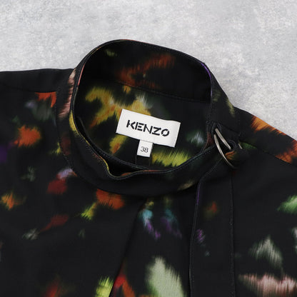 KENZO ブラウス FB62TO19459T 99 ブラック 柄