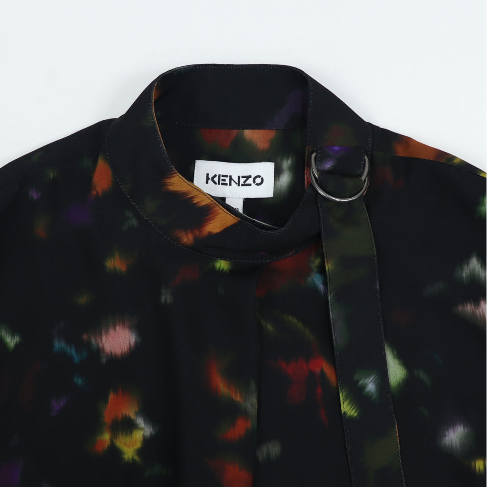 KENZO ブラウス FB62TO19459T 99 ブラック 柄