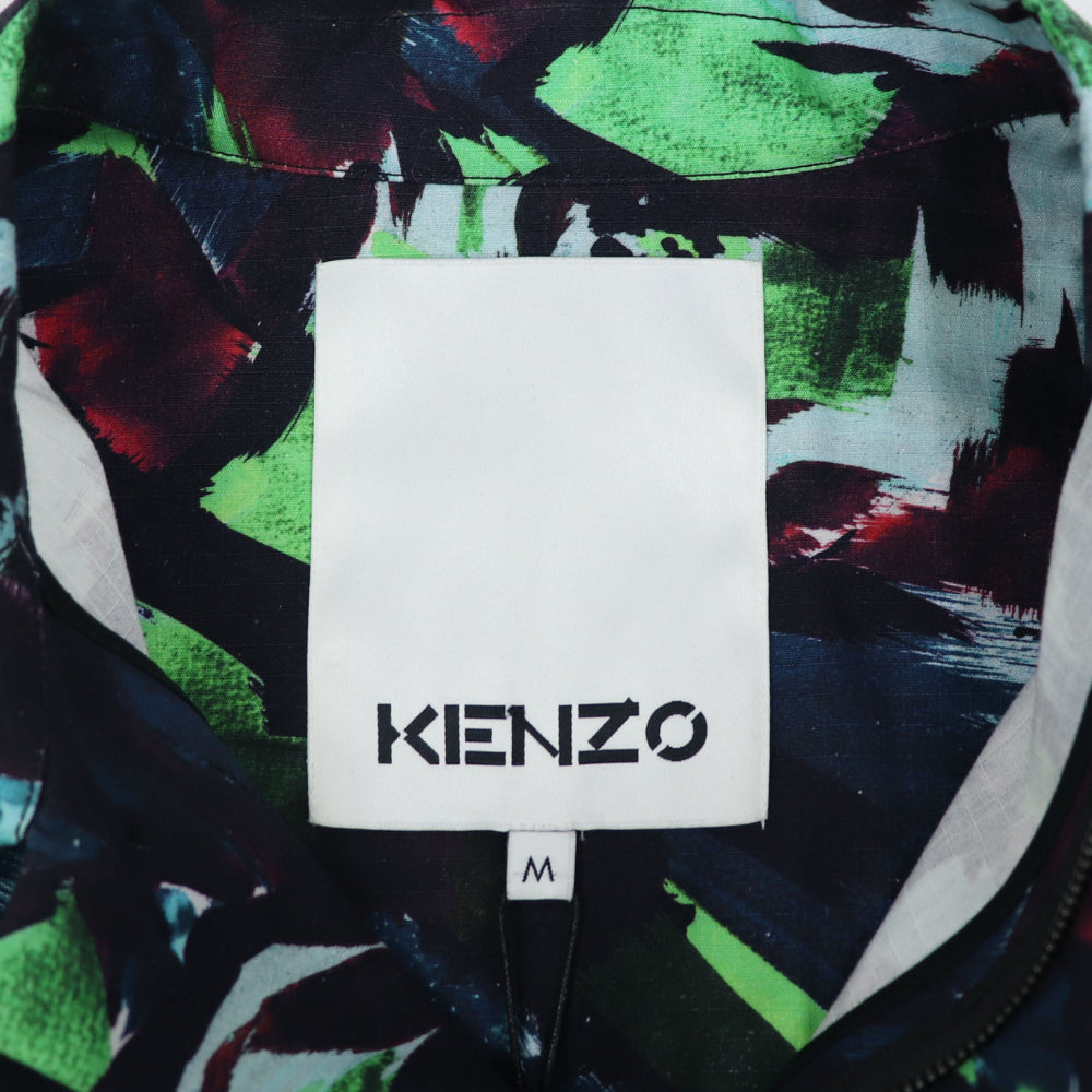 ケンゾー ジャケット メンズ PRINTED WORKWEAR JACKET ブルー グリーン コットン フラワープリント フローラル NIGO タイガー FB65VE2139D1 57