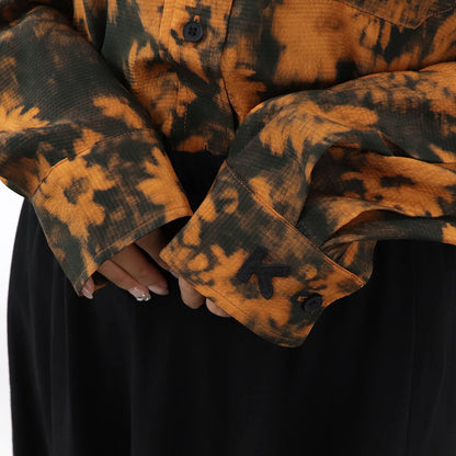 ケンゾー FB62CH030528 17 シャツ オレンジ ブラック