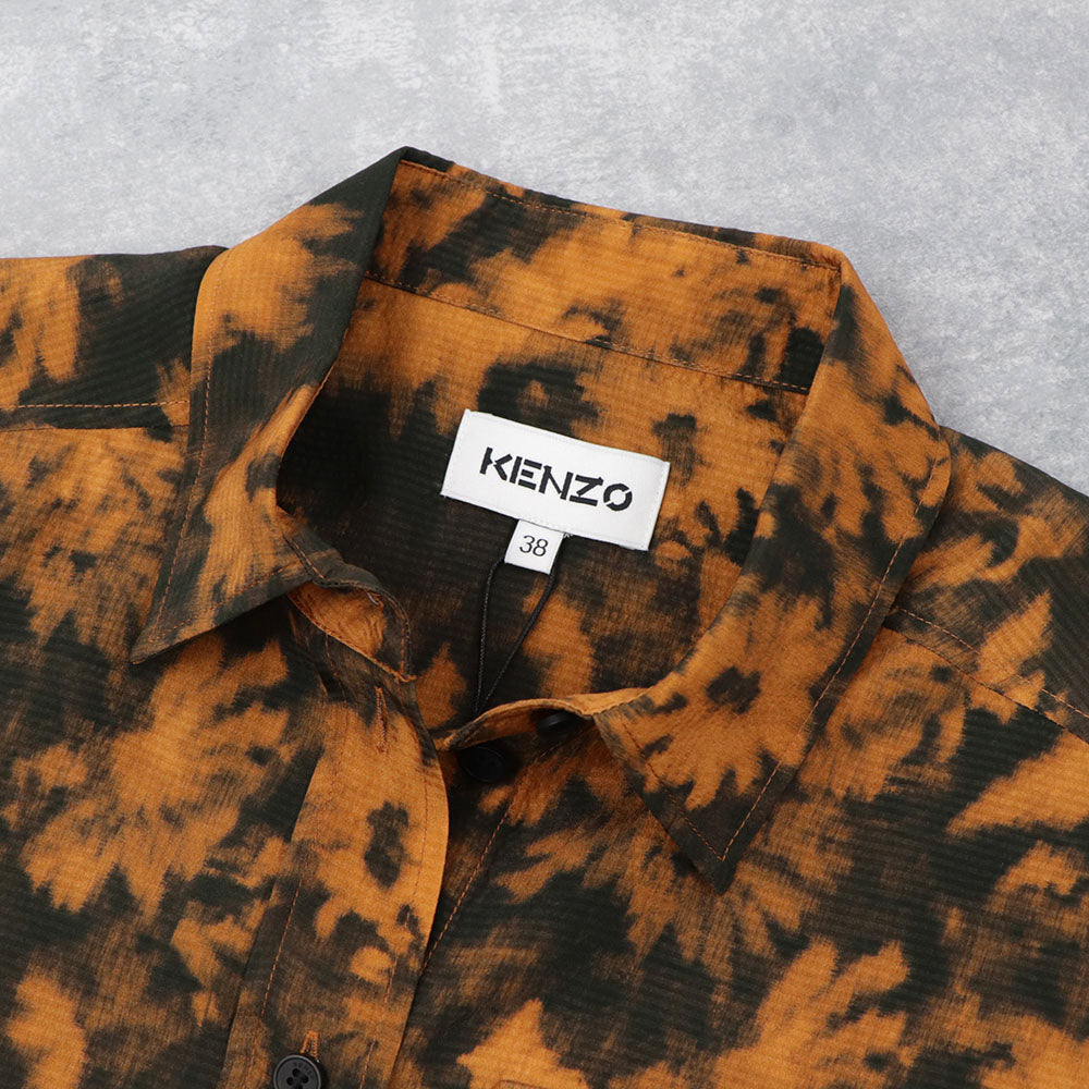 ケンゾー FB62CH030528 17 シャツ オレンジ ブラック