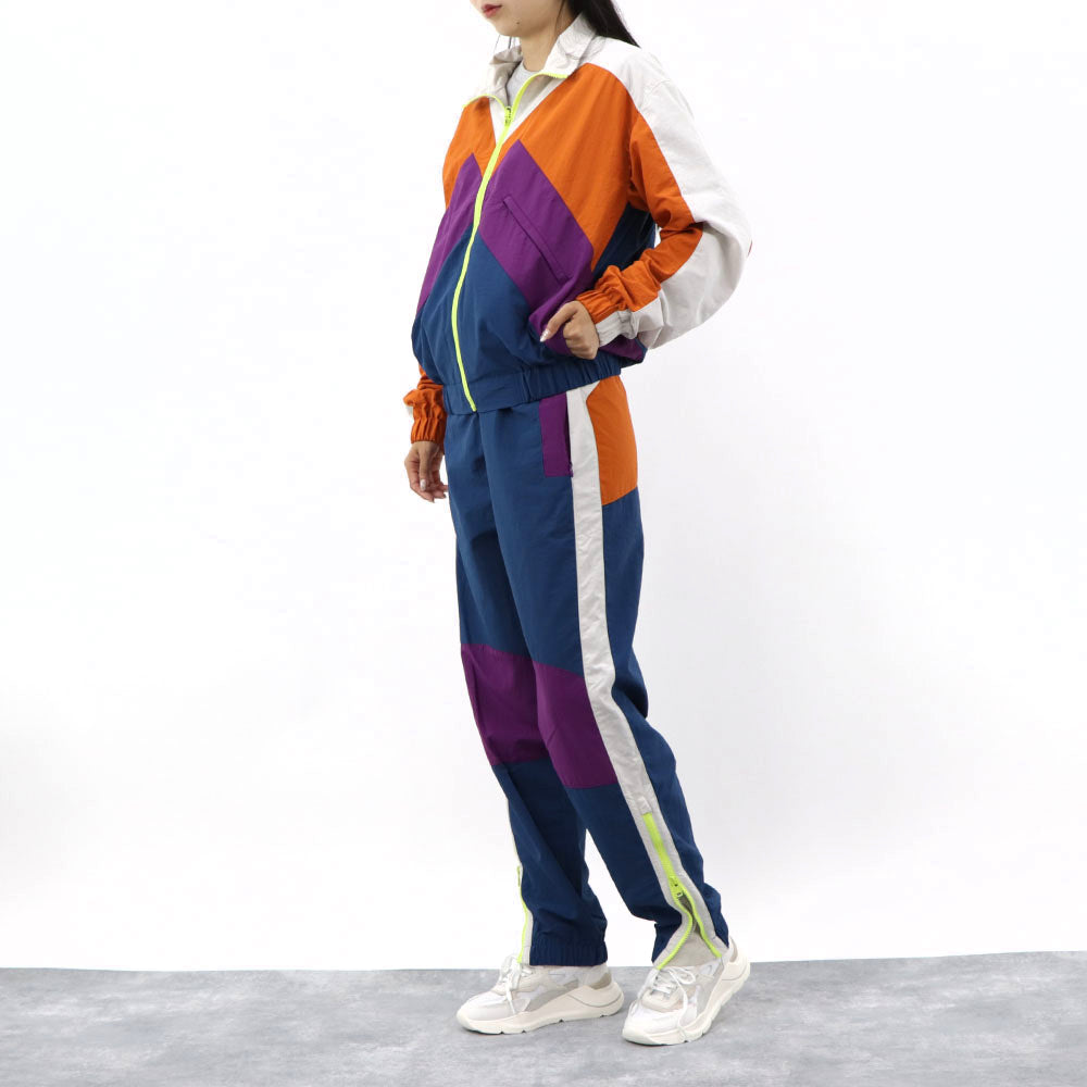 ケンゾー ボトムストラックパンツ メンズ ブルー オレンジ パープル ホワイト ナイロン ジャージ ジョギングパンツ FB62PA0359CO 78