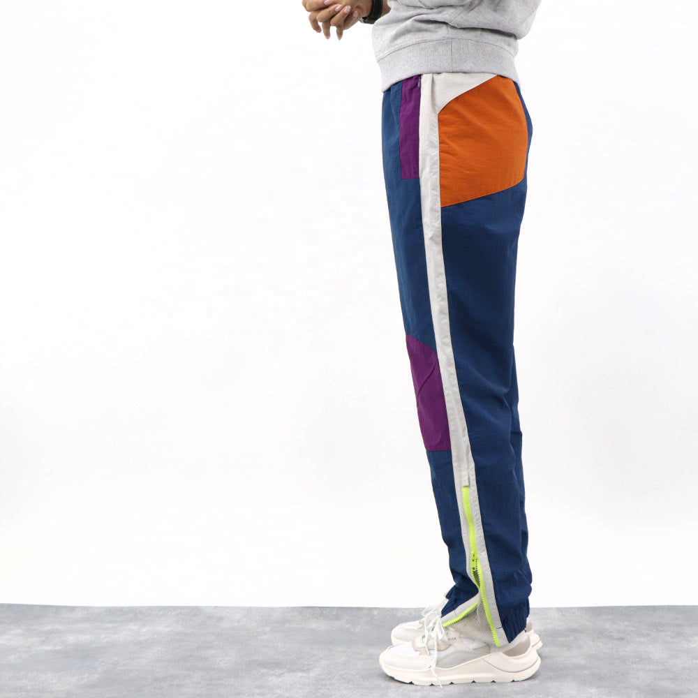 ケンゾー ボトムストラックパンツ メンズ ブルー オレンジ パープル ホワイト ナイロン ジャージ ジョギングパンツ FB62PA0359CO 78