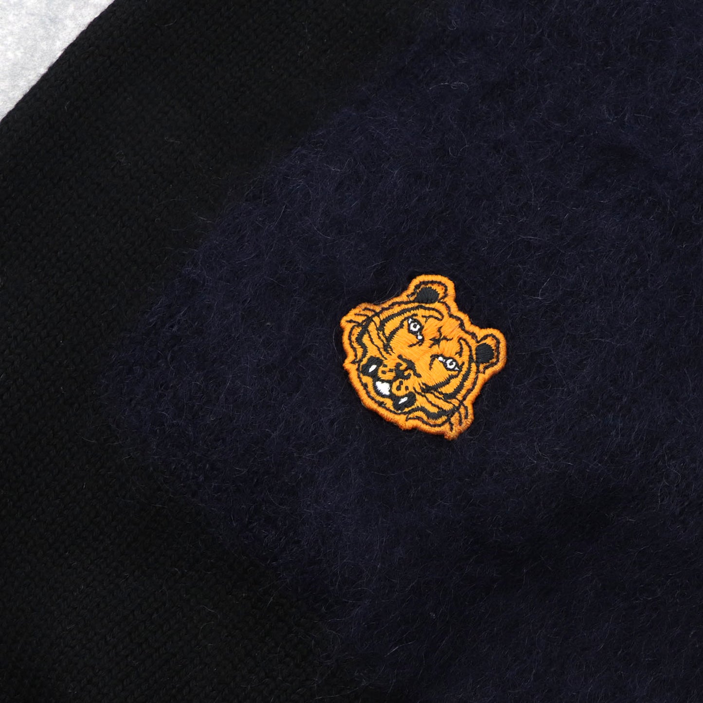 ケンゾー トップス ニット セーター メンズ ネイビー ブルー ライトブルー ウール マルチカラー ロゴ FA65PU5083AF 63