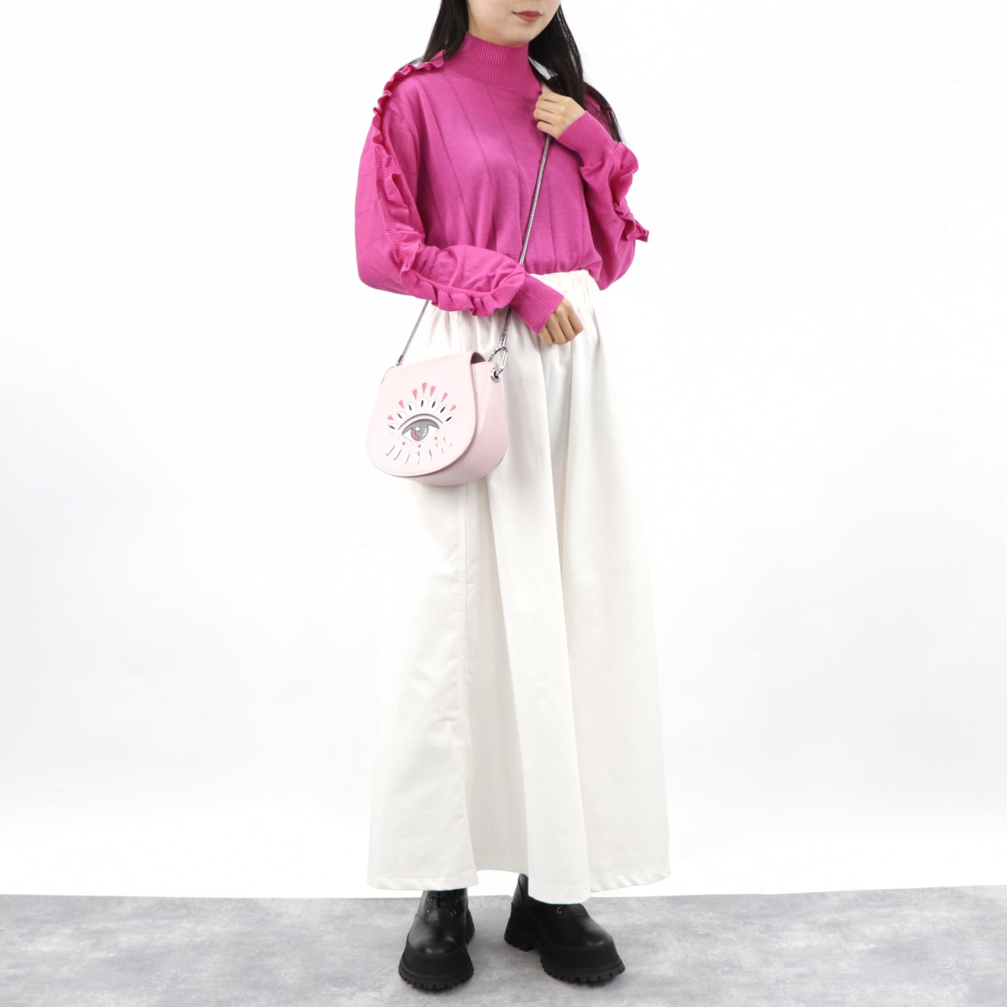 ケンゾー ニット F962TO604804 ピンク ウール シルク