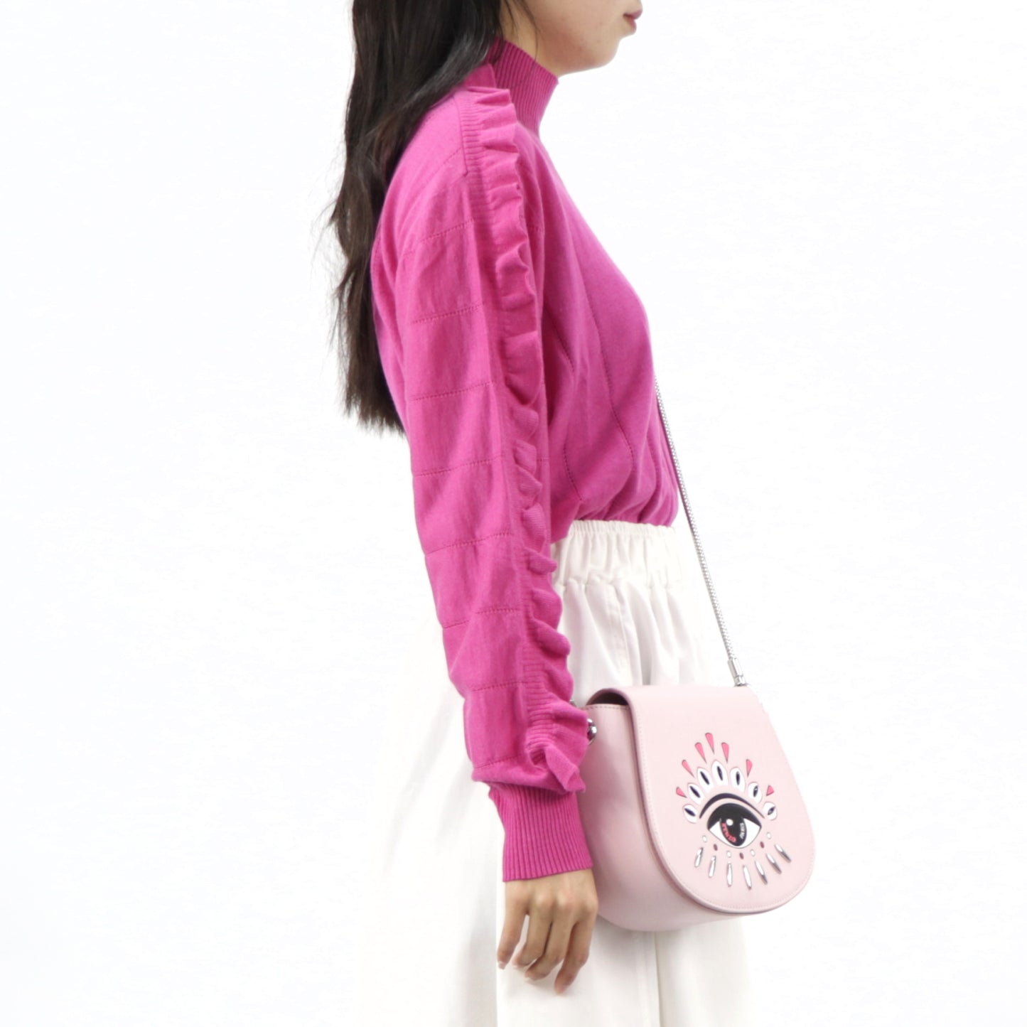 ケンゾー ニット F962TO604804 ピンク ウール シルク