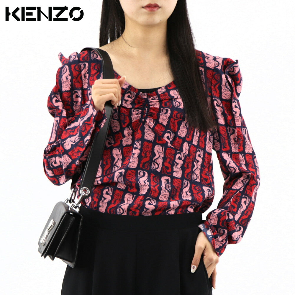 ケンゾー ブラウス FA52TO164525 77 ネイビー