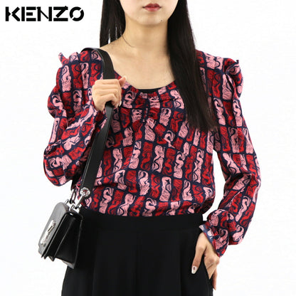 ケンゾー ブラウス FA52TO164525 77 ネイビー