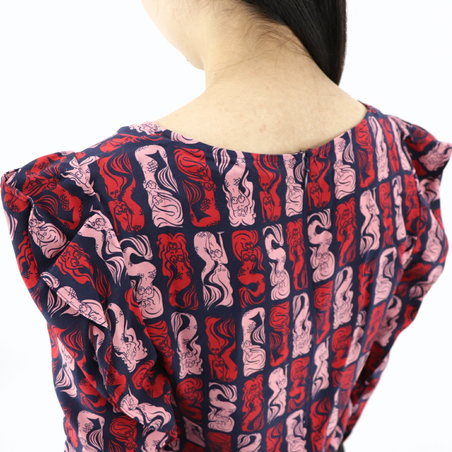 ケンゾー ブラウス FA52TO164525 77 ネイビー