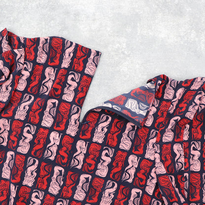 ケンゾー ブラウス FA52TO164525 77 ネイビー