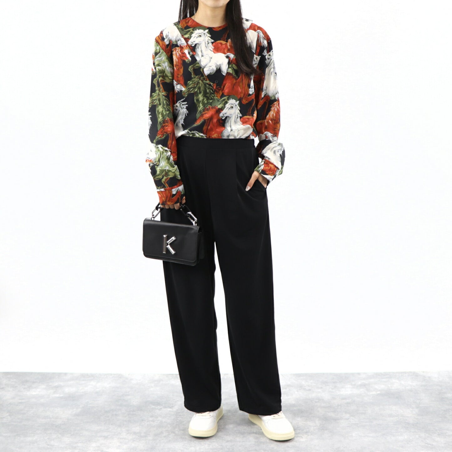 ケンゾー ブラウス FA62CH031522 17 ブラック