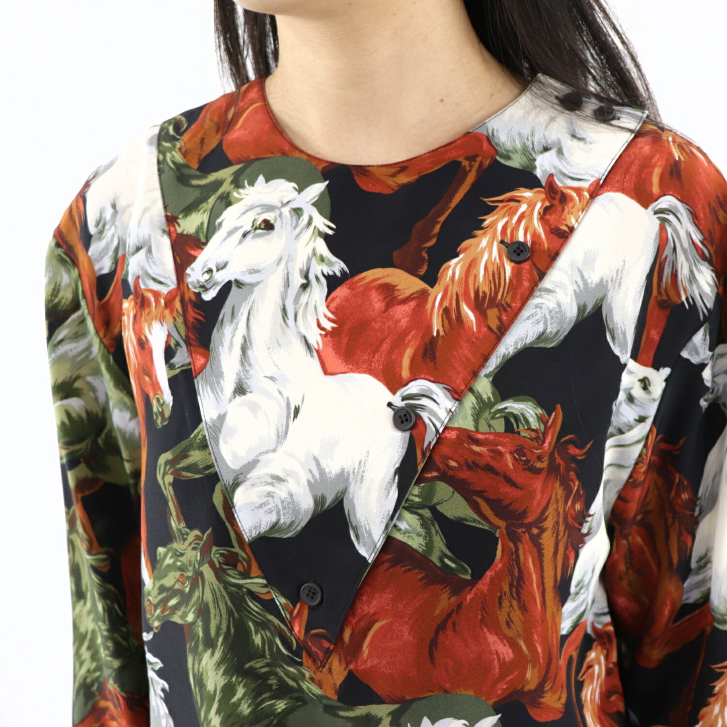 ケンゾー ブラウス FA62CH031522 17 ブラック