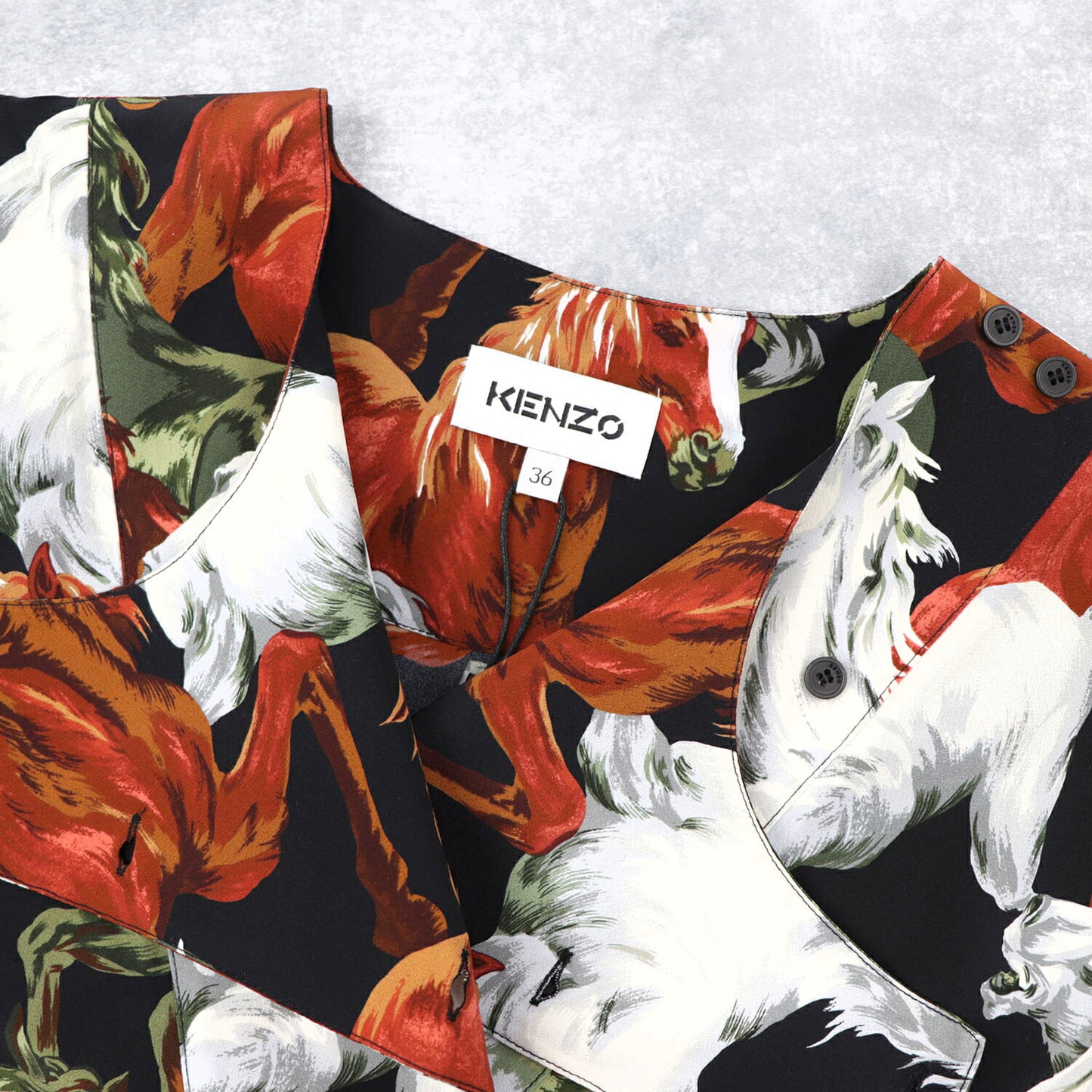 ケンゾー ブラウス FA62CH031522 17 ブラック