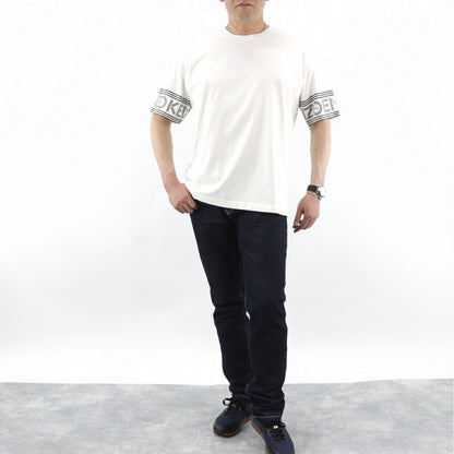 ケンゾー KENZO トップス Tシャツ カットソー メンズ パープル ホワイト クルーネック ロゴ 半袖 F005TS0434BD
