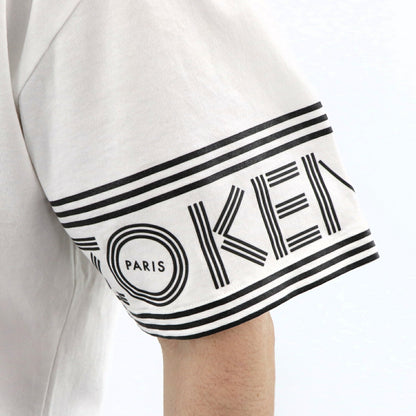 ケンゾー KENZO トップス Tシャツ カットソー メンズ パープル ホワイト クルーネック ロゴ 半袖 F005TS0434BD