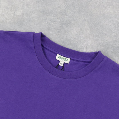 ケンゾー KENZO トップス Tシャツ カットソー メンズ パープル ホワイト クルーネック ロゴ 半袖 F005TS0434BD