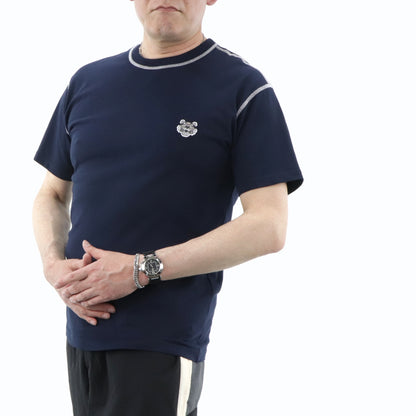 ケンゾー Tシャツ 半袖 FA55TS0814BD ネイビー 刺繍