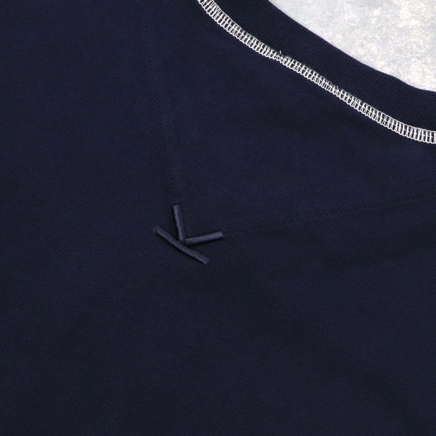 ケンゾー Tシャツ 半袖 FA55TS0814BD ネイビー 刺繍