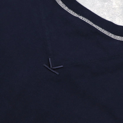 ケンゾー Tシャツ 半袖 FA55TS0814BD ネイビー 刺繍