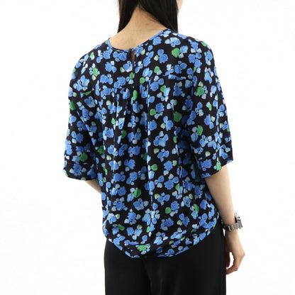 ケンゾー ブラウス F962TO158517 70 ブラック×ブルー