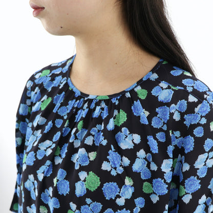 ケンゾー ブラウス F962TO158517 70 ブラック×ブルー