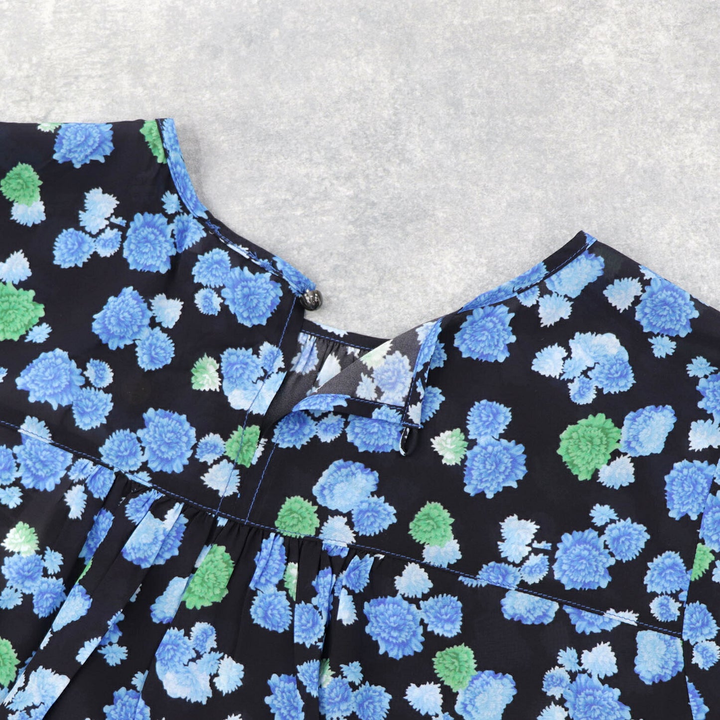 ケンゾー ブラウス F962TO158517 70 ブラック×ブルー