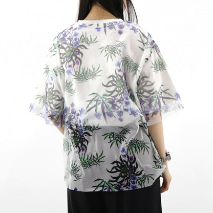 ケンゾー Tシャツ FA52TS621907 01 ホワイト 花柄