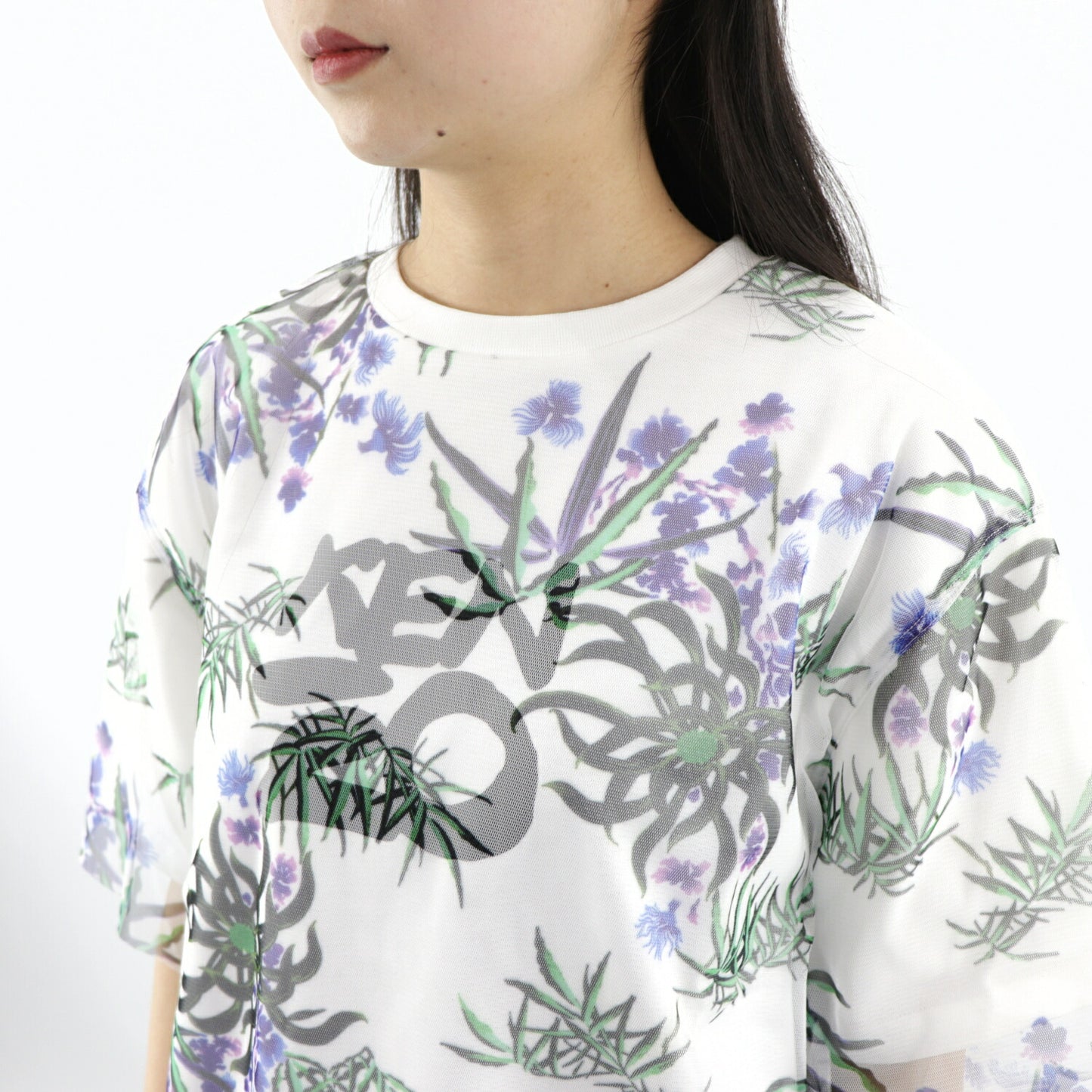 ケンゾー Tシャツ FA52TS621907 01 ホワイト 花柄