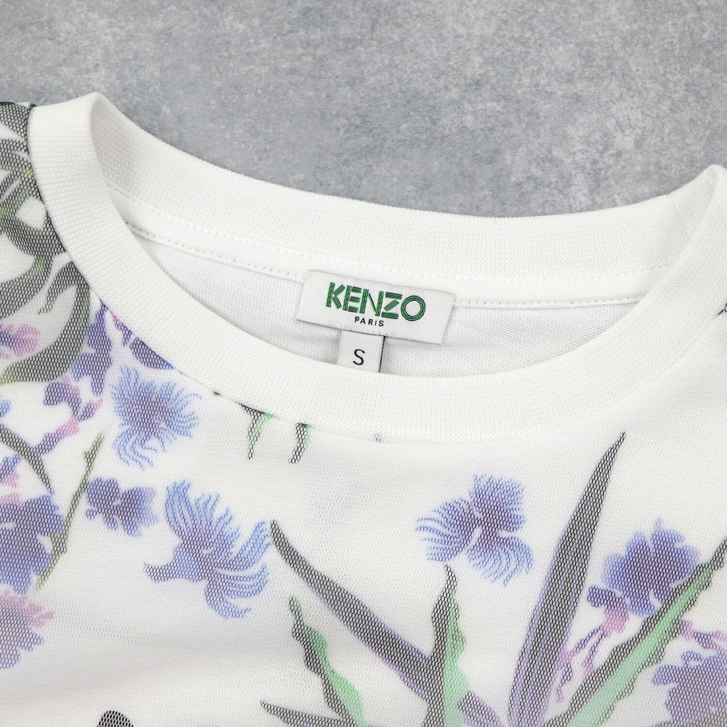 ケンゾー Tシャツ FA52TS621907 01 ホワイト 花柄