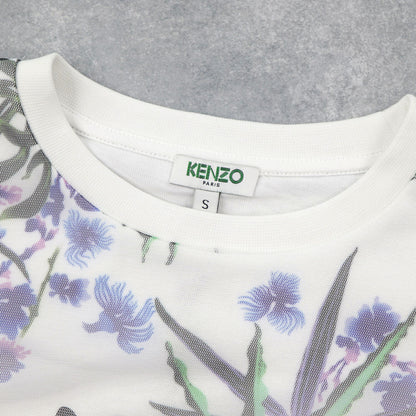 ケンゾー Tシャツ FA52TS621907 01 ホワイト 花柄