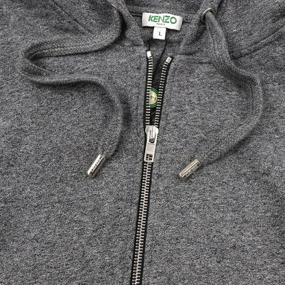 ケンゾー KENZO トップス パーカー メンズ グレー コットン ロゴ プリント ジップアップ フード付き フード F665BL7224MD 98