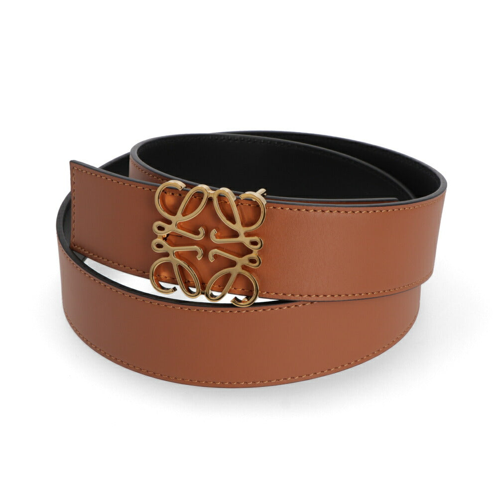 LOEWE ベルト アナグラムベルト ブラウン×ブラック 51501010