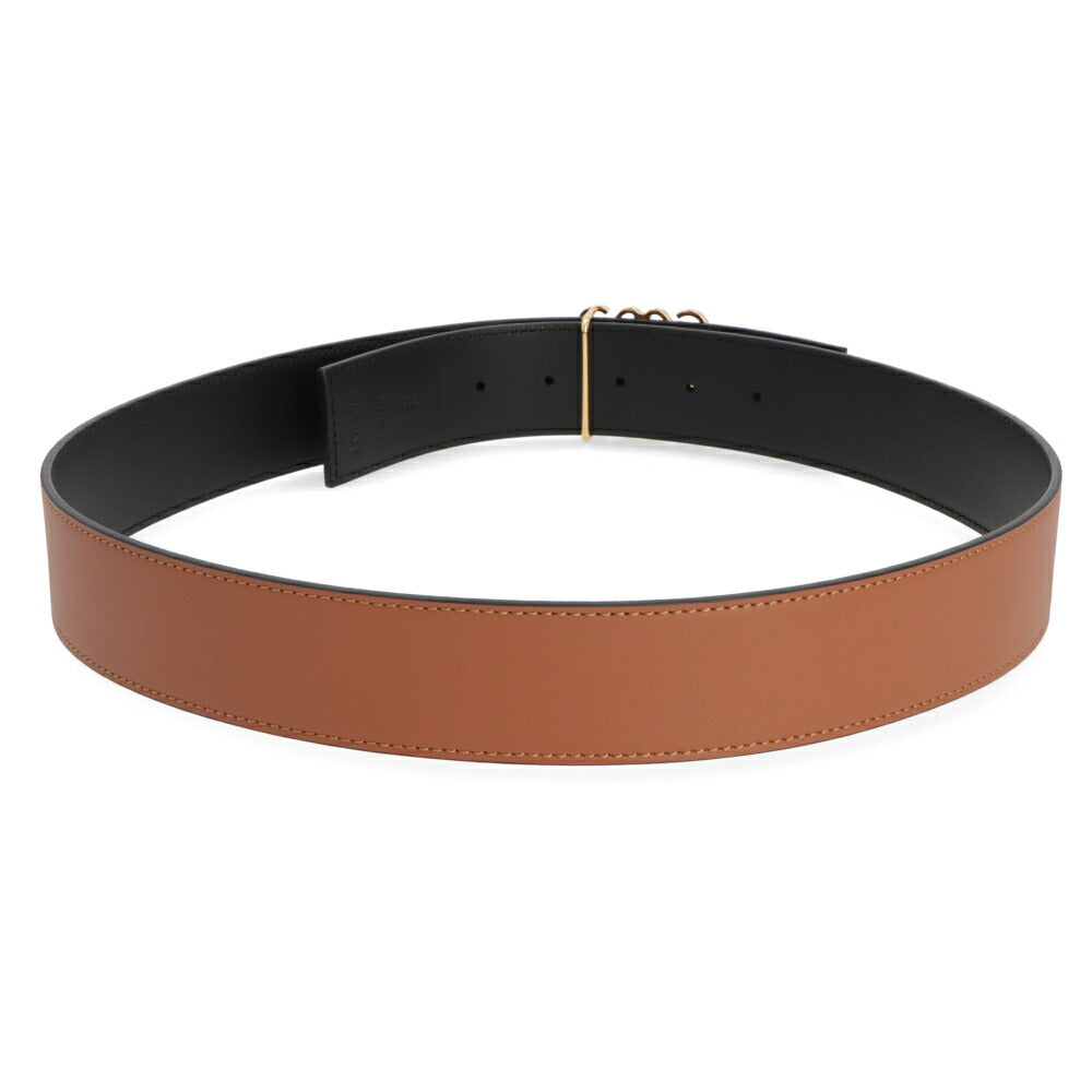 LOEWE ベルト アナグラムベルト ブラウン×ブラック 51501010