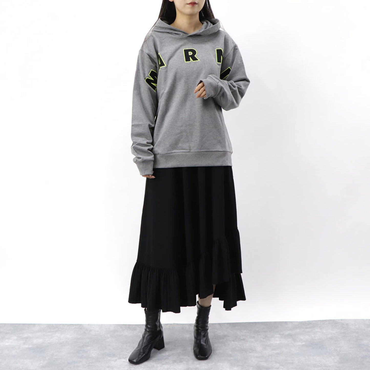 MARNI フーディー ロゴパーカー