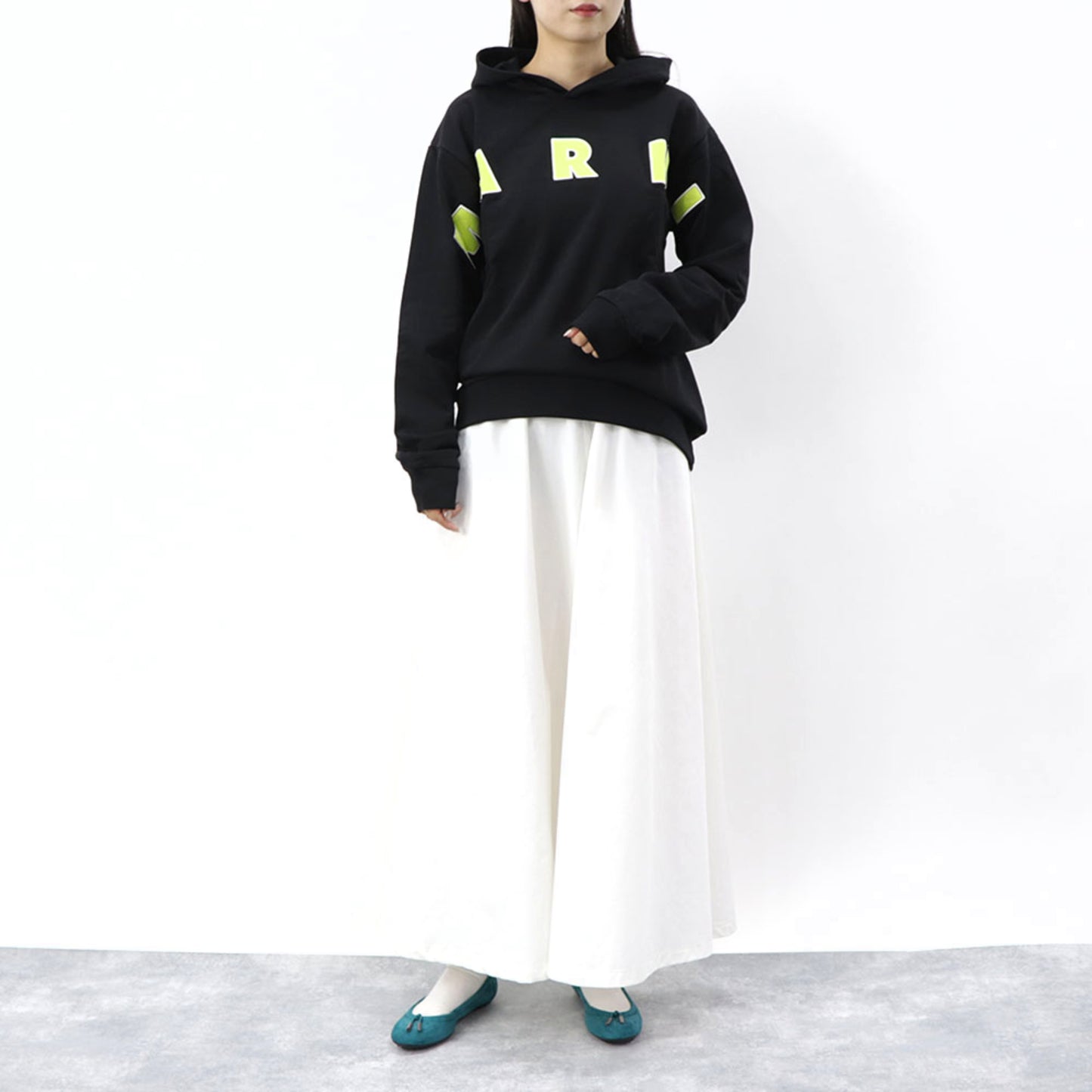 MARNI フーディー ロゴパーカー