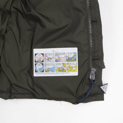 モンクレール MONCLER 41380 25 68352 835 CLUNY  ダウンジャケット ダウンコート ミディアム丈 フード取り外し可 ファー付 アウター カーキ メンズ