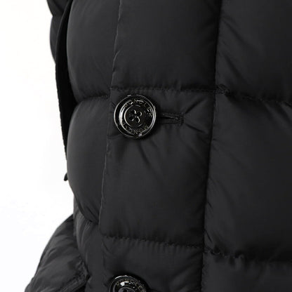 モンクレール MONCLER 41380 25 68352 999 CLUNY ダウンジャケット ダウンコート アウター ブラック フード取り外し可 ファー取り外し可 メンズ