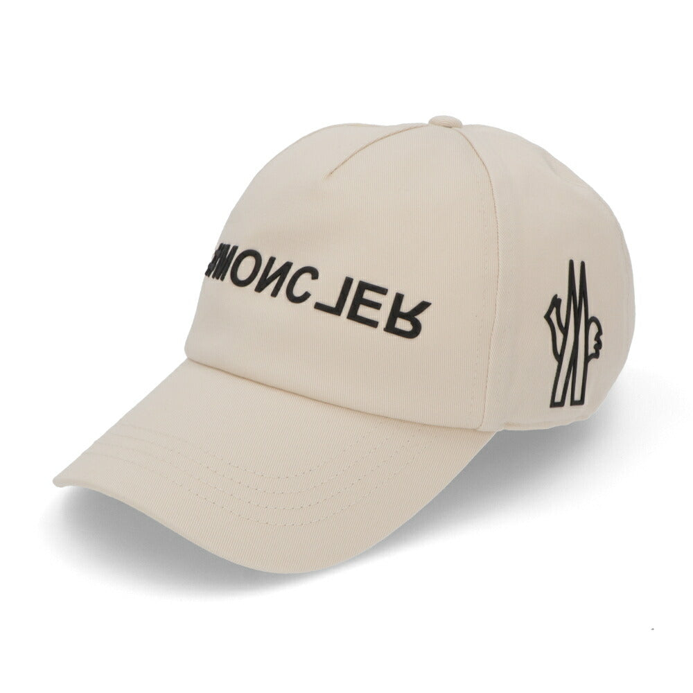 MONCLER 帽子 キャップ ホワイト ベースボールキャップ ロゴ 3B00002 4863